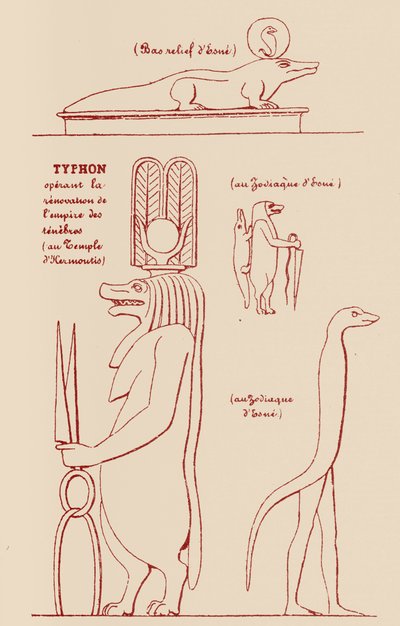 Egyptian Symbols of Typhon by Éliphas after Lévi